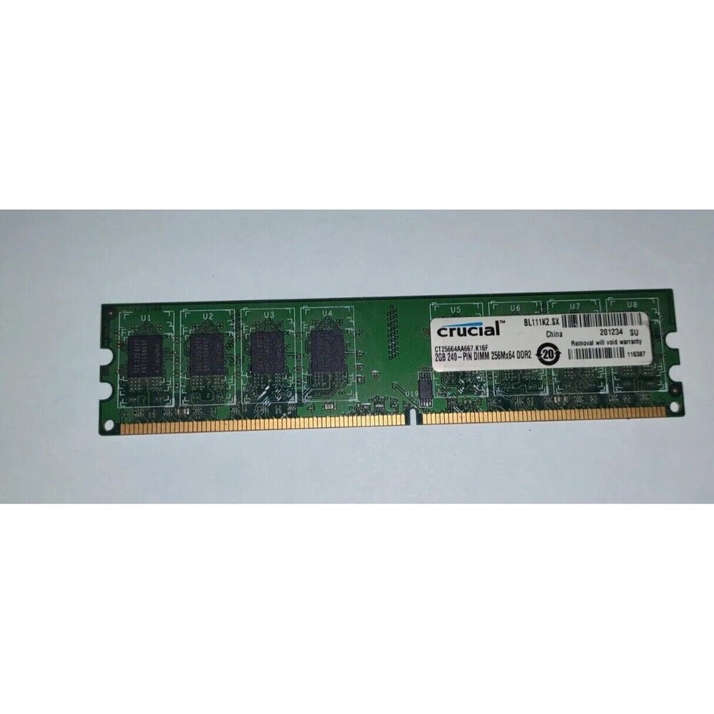 Crucial 2GB 240 DIMM 256MX64 DDR2 RAM